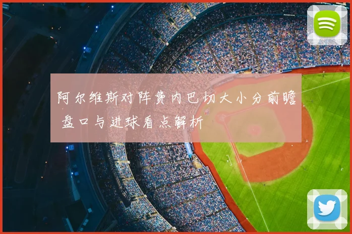 阿尔维斯对阵费内巴切大小分前瞻 盘口与进球看点解析